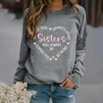 thumbnail image 2 of Cmfcve Women's Novelty Sweatshirts Letter Print Long Sleeve Versatile Tops Crew Neck Simple Gym Pullover Tops, 2 of 5