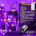 thumbnail image 4 of 2-Pack 100LED Plug-in Fairy Lights, 33Ft Purple & Orange Twinkle Firefly String Lights with Adapter, Starry Lights for Halloween Decoration, 4 of 5