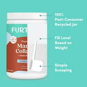 Further Food Chocolate Marine Collagen Peptides Powder, Wild Caught, Sustainable, Type 1, 2 & 3 Collagen, Gut + Joint Support, Hair, Skin, Nails, Sugar-Free 7.41 oz