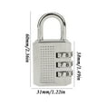 Blukids Combination Lock, 3 Digit Padlock with Code Waterproof Outdoor