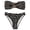 D178/Black, variant on Afdoent Womens Bikini Sets Womens Stripe Printed Beach New Strapless Split Triangle Bikini Swimsuit Bathing Suit 2026 Summer Beachwear