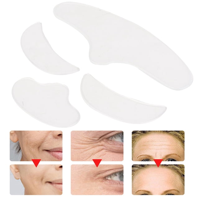 Parche Para La Frente, Parche De Silicona De 4 Piezas, Antiarrugas Agradable Para La Piel Para Levantar La Belleza De La Cara