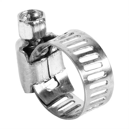 

Gegong Pipe Clips 10 Pcs Adjustable Stainless Steel Drive Hose Clamps Fuel Line Wor M Clips 3/8 -1/2 Hose Clamps