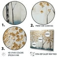 thumbnail image 3 of Designart "Treasured Gold And Blue Arboreal Scene III" Landscape Trees Floater Framed Canvas Prints, 3 of 5