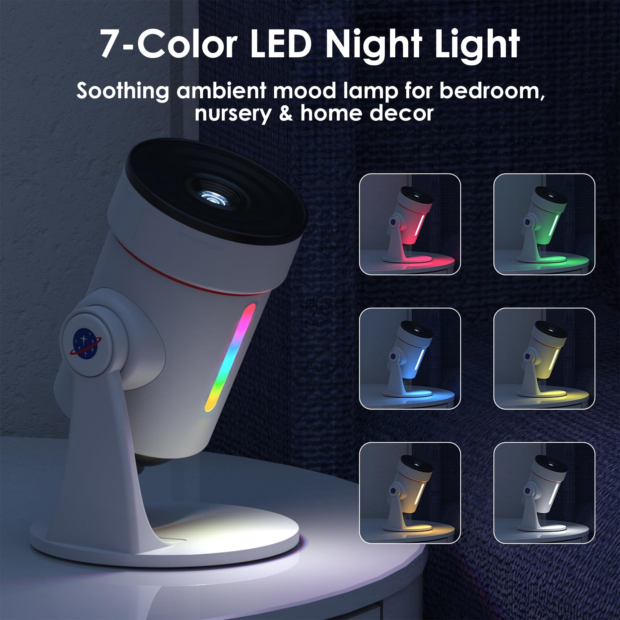 DAYBETTER 10-in-1 Galaxy Projector, 4K HD Star Projector with Timer, Home Planetarium Night Light for Kids Adult, Holiday Gift, Room Decor