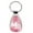 Pink, variant on Fleur-De-Lis Teardrop Key Chain (Black)