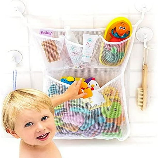 Prettyui Bath Toy Storage Hanging Bath Toy Holder, Mesh Net Shower