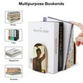 thumbnail image 3 of Outer Banks Bookends Wood Book Divider Decor Shelves Non-Skid Book Stand 2 Pieces For Classroom Dormitory Bookshelf Office Home, 3 of 7