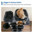 thumbnail image 4 of MWPO 70.1-in Cat Tree for Large Cat Tower with 3 Condos, 2 Perches and Stratching Post, Dark Gray, 4 of 8