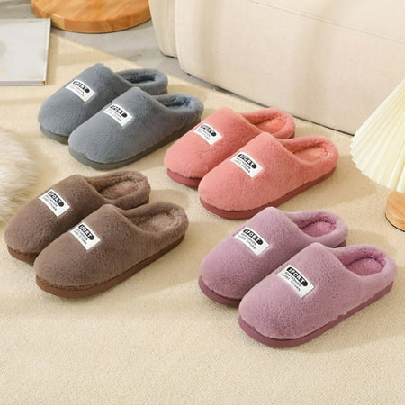 

Cathalem Mens Slipper Socks Lined 2022 New Couple Men s Winter Home Leisure Non Slip Plush Slippers Mens Slippers 13 Wide Coffee 9.5