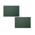 thumbnail image 1 of Oleegame 2PC Placemat Leather Placemat Home Double Sided Rectangular Insulated Table Mat Restaurant Hotel Western Food Mat Waterproof Dinner Plate Mat Green, 1 of 4