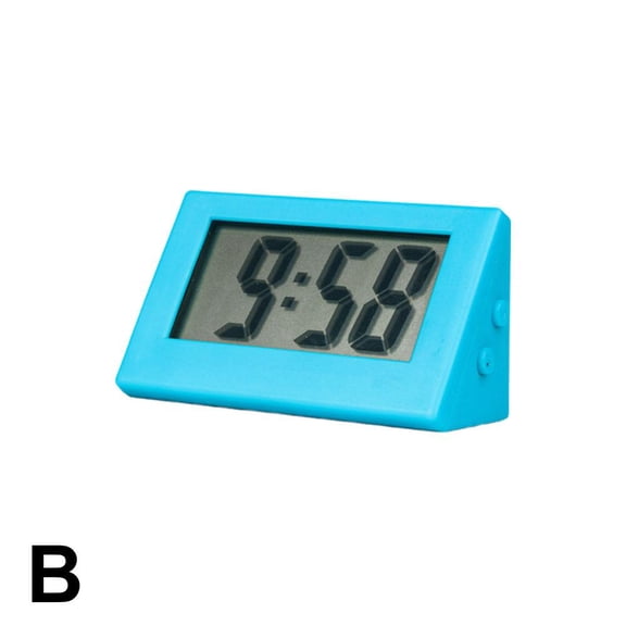 Small Digital Clock, LCD Digital Electronic Clock, Travel Clock, Portable Desk Clock, No Tick Electric Desk Clock, Battery Operated, Digital Clock For Table Bedroom