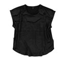 thumbnail image 1 of Alfani Womens Drawstring Waist Pullover Blouse black L, 1 of 2