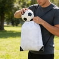 thumbnail image 6 of Leodye 1PCS Mesh Drawstring Sports Backpack, Lightweight Durable Design, Portable Carry Bag for Soccer Basketball Volleyball Storage -13.58*16.53in, 6 of 6