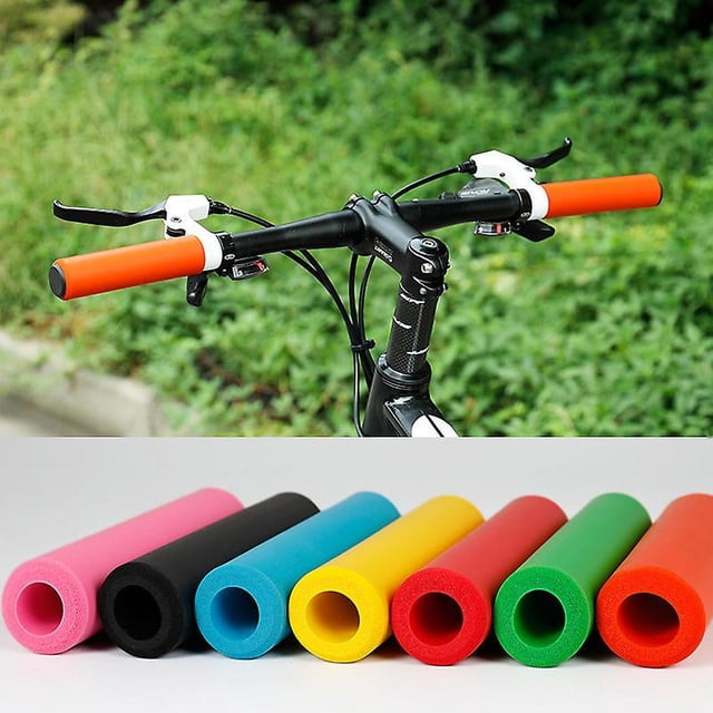 Funda de goma suave para manillar de bicicleta, antideslizante, con esponja, accesorios para bicicleta de montaña, barra de bloqueo para manillar de ciclismo al aire libre
