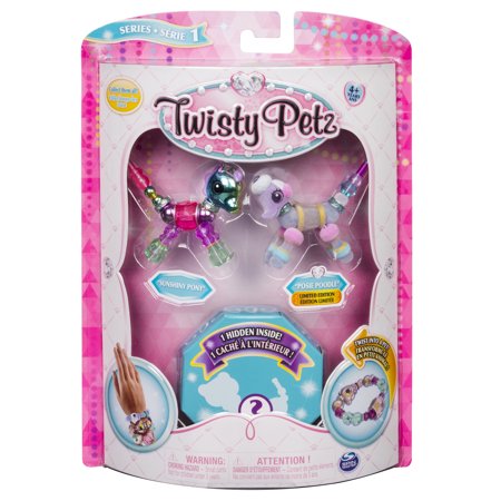 Twisty Petz - 3-Pack - Sunshiny Pony, Posie Poodle and Surprise Collectible Bracelet Set for Kids