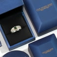 thumbnail image 4 of Gem Stone King 925 Silver and 10K Yellow Gold Green Mystic Topaz and White Lab Grown Diamond Statement Ring for Men | 1.25 Cttw | Princess 5MM | Gemstone November Birthstone | Size 11, 4 of 5