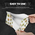 thumbnail image 5 of Lsque Kawaii Mexican Avocado Printed Long Tissue Box Cover Holder, Facial Paper Organizer Dispenser,Triangle with Bottom Belt, PVC Leather Decorative Organizer, 5 of 9