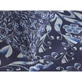 thumbnail image 4 of Ambesonne Winter Quilted Bedspread Set 3 Pcs, Chinese Style Floral Theme, King Size, Dark Violet Blue, 4 of 5