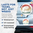 thumbnail image 4 of (2 Pack) Fishing Magnets - Jesus Made Me A Fisher - Christian Fishing Verse - 5" On Longest Side - Premium Magnet - for Cars, Refrigerators, Toolboxes, Lockers - Made in USA - MAG17087, 4 of 7