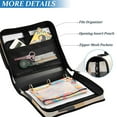 thumbnail image 3 of FORMRS Zipper Binder with Shoulder Strap 1.5-inch Ring 500 Sheet Capacity File Bag, Abstract Shapes, 3 of 5