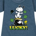 thumbnail image 3 of Peanuts - Lucky Snoopy - Toddler And Youth Girls Fleece Dress, 3 of 6