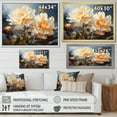 thumbnail image 4 of Designart "White Affodils love expression I" Floral Wall Art Living Room, 4 of 5