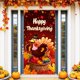 thumbnail image 1 of Thanksgiving Door Cover 2025 Festival Party Indoor And Outdoor Door Vertical Turkey Hanging Cloth Flag, 1 of 7