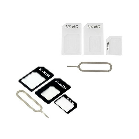 3 in 1 NanoSIM Card to Micro SIM Card to Standard SIM Card Adapter Converter-Black