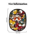thumbnail image 3 of Pofeuu Retro Floral Butterfly Print Silicone Pot Mat Mitten With Hanging Loop Heat Resistant Oven Mitts Non-Slip Bbq Baking Smoking Potholders, 3 of 7