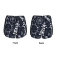 thumbnail image 3 of Gukieu Anchors and Lighthouse Print Women's Sports Shorts with Drawstring Elastic Waistband for Running, Yoga, Fitness-X-Large, 3 of 7