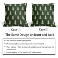 thumbnail image 6 of Christmas Pillow Covers 16x16 Set of 2 Dark Green Xmas Tree Rustic Style Winter Print Decorative Outdoor Pillowcases Farmhouse Vintage Holiday Decorations Throw Cushion Case Decor for Couch Sofa Bed, 6 of 6