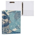 thumbnail image 3 of WOBOGO Portraits Of Men File Folders Extra Large Capacity to Hold 200 Sheets of Documents Hard Shell Ring Binder for School Home Office, 3 of 10