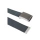 thumbnail image 3 of Cinturón de Lona Unisex sin agujeros hebilla Deslizante Ajustable Ancho 1 5/8' y 1 1/2' Gris Oscuro 24-34 uxcell, 3 of 6