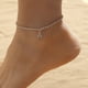thumbnail image 1 of Fashionable and creative rhinestone anklet with diamond tennis 33 English letters hip-hop creative beach footwear for women Couple jewelry Valentine's Day gift, 1 of 5