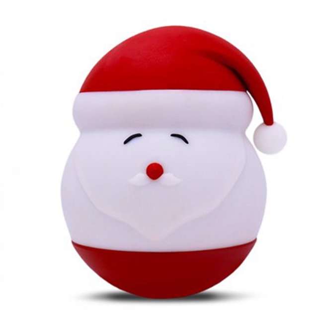 Lámpara Led De Silicona Suave Para Navidad, Papá Noel, Vaso De Luz Nocturna, Lámpara De Noche Alimentada Por Batería, Adornos, Decoración De Escritorio, Regalo Minnieouse HA038010-00