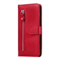 thumbnail image 1 of Estuche de Cuero PU con Cierre para Samsung Galaxy S21 FE 5G , Funda Protectora con Billetera y Correa, 1 of 6