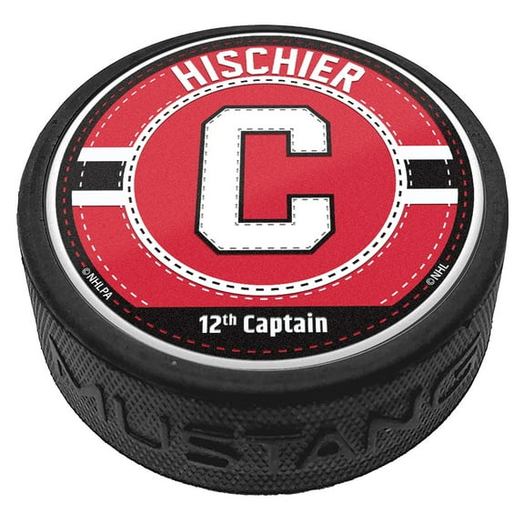 Nico Hischier New Jersey Devils Captain Puck