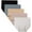 Neutral Assorted, variant on INNERSY Womens Underwear Cotton Briefs High Waisted Postpartum Panties 5 Pack (L, Neutral Assorted)