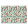 thumbnail image 1 of Paisley Cutting Board, Retro Style Patterns and Flowers in Design Detailed Print, Decorative Tempered Glass Cutting and Serving Board, Large Size, Turquoise Pink Cream, by Ambesonne, 1 of 1