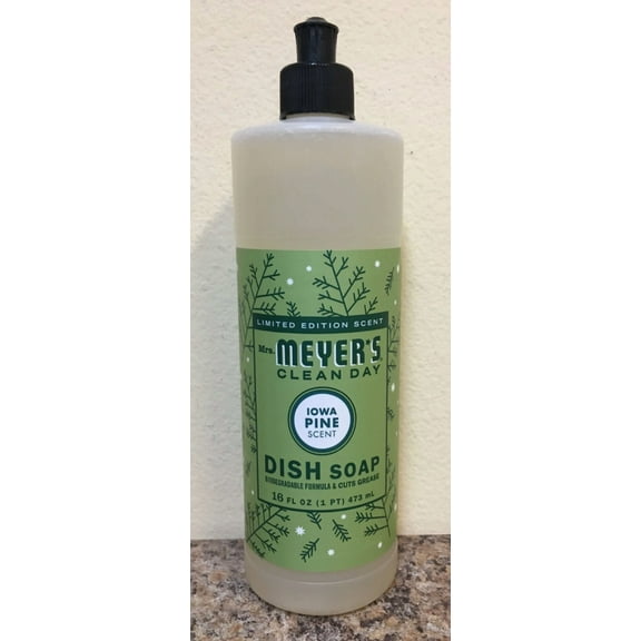Mrs. Meyer'S Clean Day Limited Edition Iowa Pine Scent Liquid Dish Soap 16 Oz.