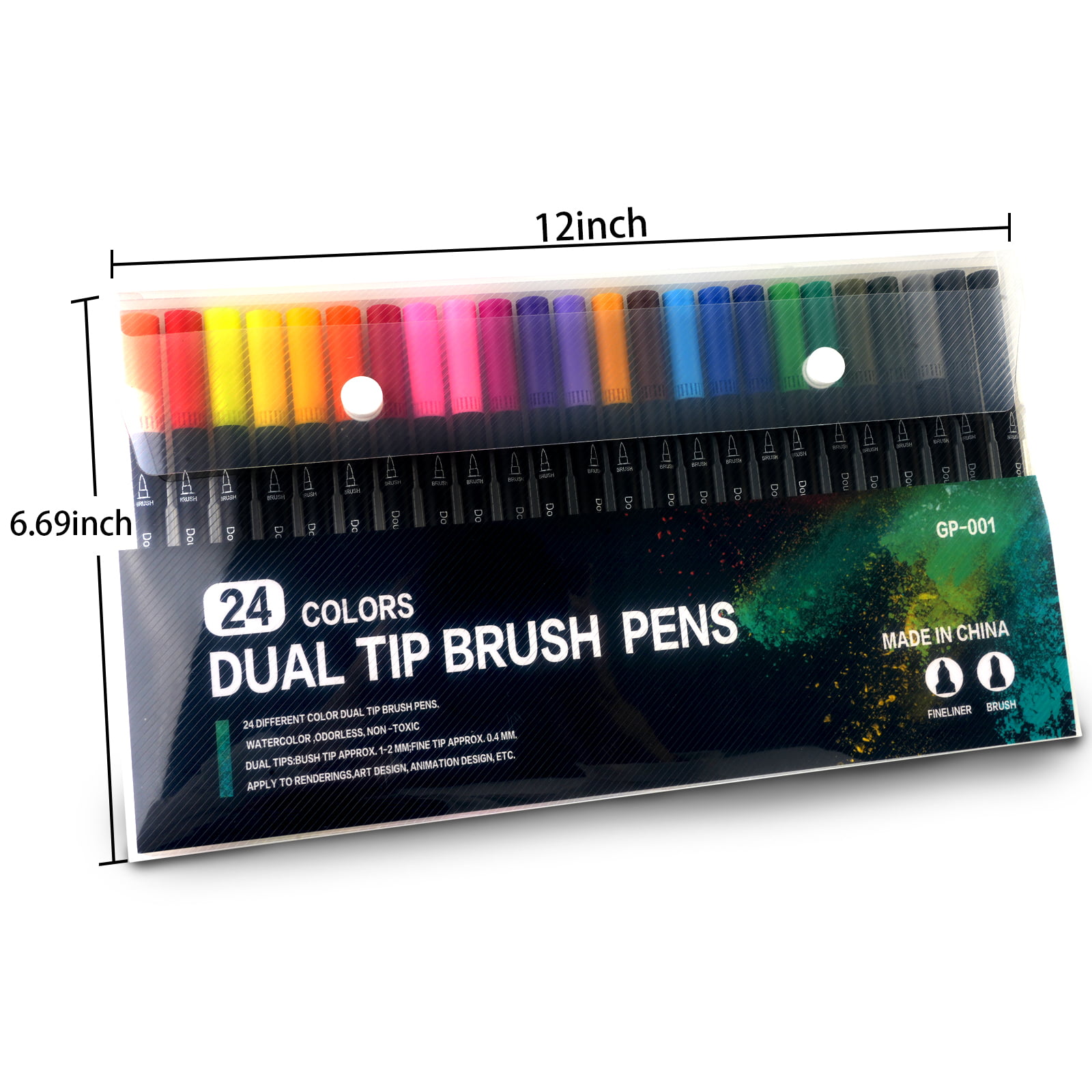 Art Brush Markers Pens for Adult Coloring Books, 34 Colors