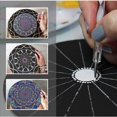 thumbnail image 2 of 16 Piezas 15 cm Negro Mandala Papel Kraft Cartón Redondo para Pintar Cartones de Bricolaje para Artista Pintor, 2 of 5