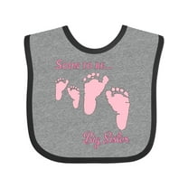 Inktastic Soon to Be Big Sister Girls Baby Bib
