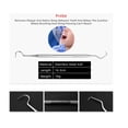 thumbnail image 4 of Juego de cuidado dental de 4, escalador de acero inoxidable, instrumento de dentista, sonda de placa de limpieza, juego dental, sonda dental, escalador, espejo bucal Adepaton LN-0071, 4 of 6