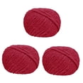 thumbnail image 3 of Hilo grueso, hilo de crochet, hilo voluminoso, hilo de manta de punto portátil y cómodo, suministros para proyectos de bricolaje para tejer a mano Rojo, 3 of 8