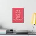thumbnail image 4 of Inspirational Wall Art Big Things Have Small Beginnings Motivation Wall Decor for Home Office Gym Inspiring Success Quote Print Ready to Hang Unframed, 4 of 13