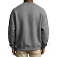 thumbnail image 6 of Men's Sweatshirt Solid Color Casual Loose Round Neck Sweatshirt Fall Winter, 6 of 8