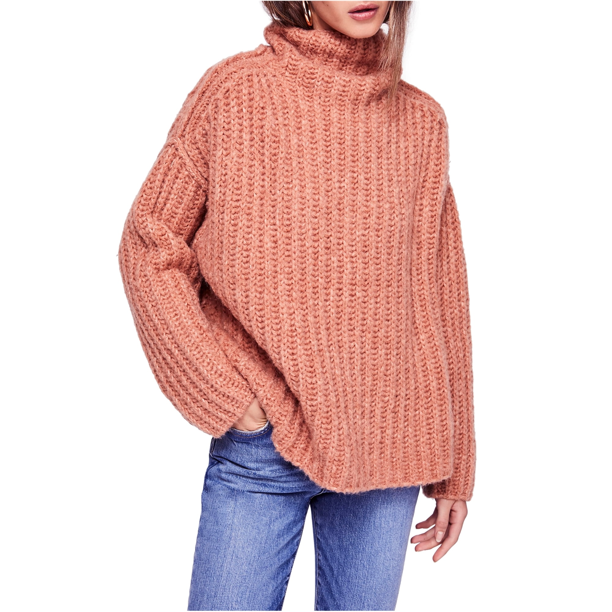 Free People Womens Fluffy Turtleneck 