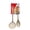 Beige, variant on 2PC Beechwood and Silicone Utensil Set, Large Skimmer, Large Spoon, Heat-Resistance Kitchen Utensils with Beechwood Handle